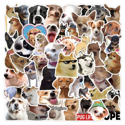 55 Nuovi Divertenti Adesivi Graffiti per Cani Decorare Monopattino Bagagli Adesivi Fai da Te