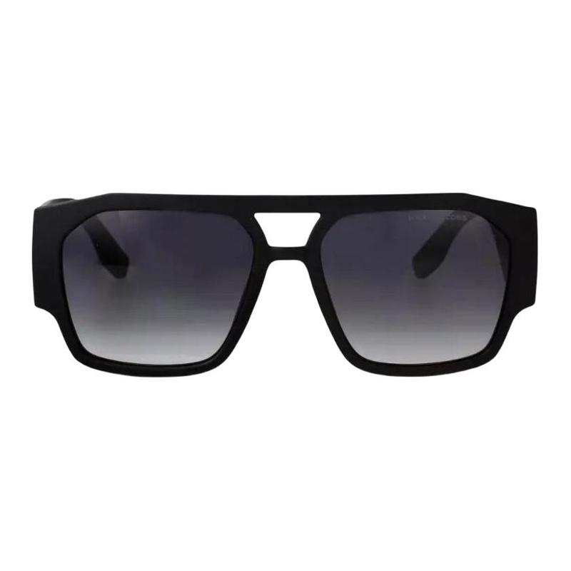 Marc Jacobs Solid Color Design Acetate Square Sunglasses Women's Matte Black MARC860S