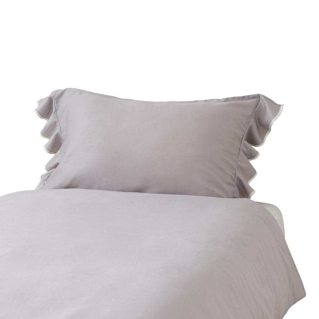 Francfranc Luance Gray X White Pillowcase, 700x500,