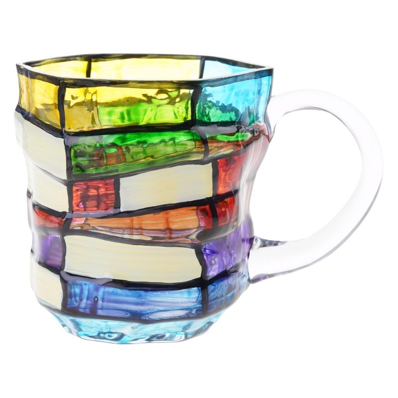 Innovative Printed Book Coffee Cup with Handle Funny Drinkware for Adults Suitable for Coffee Teas Milk Beverages