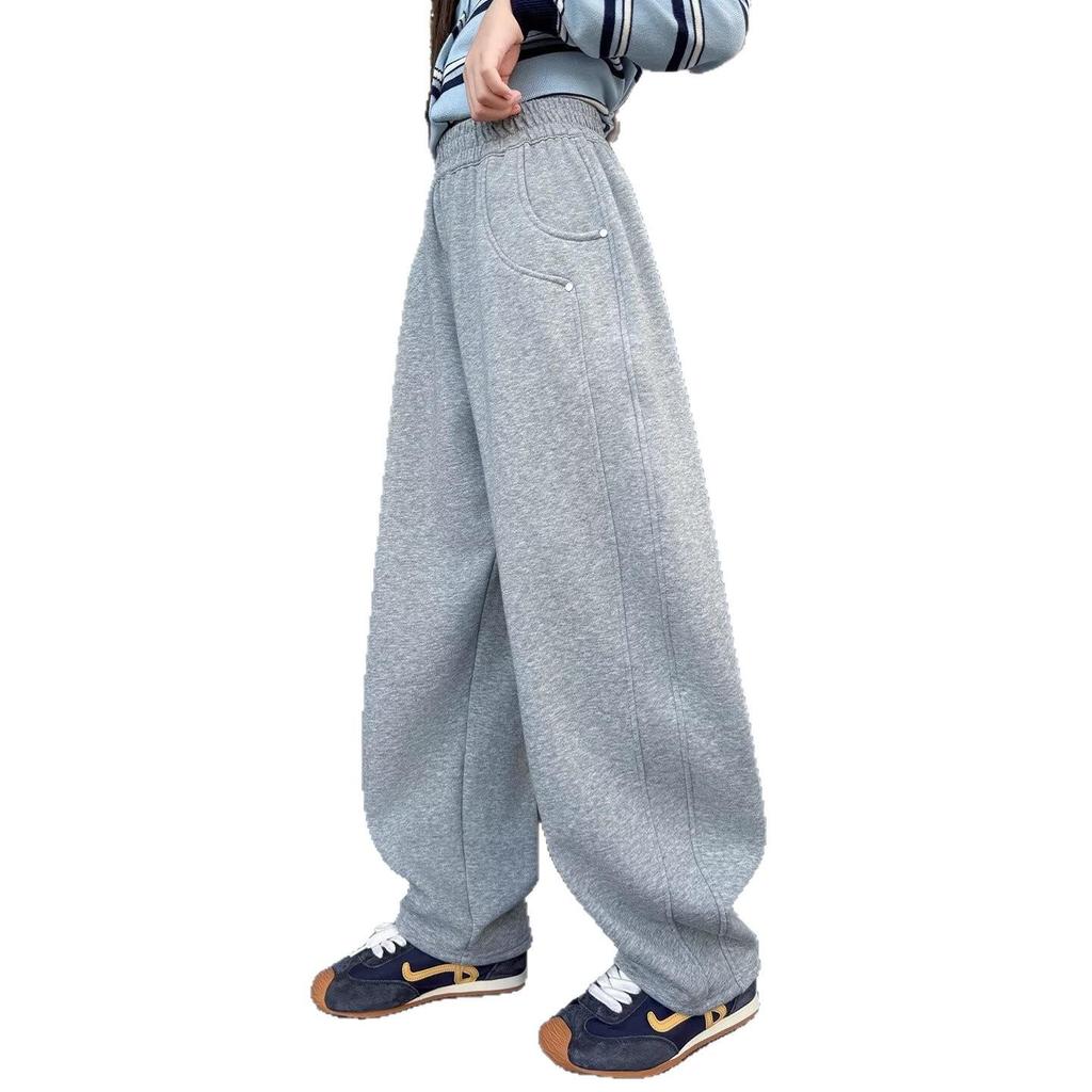 Winter 2025 Boys' Scimitar Pants - Plus Velvet, Straight Leg for Big Kids In Autumn and Winter