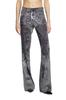 Diesel Women's Bootcut Pants, Size 38, Gray, A139830LIBA, 9XXA