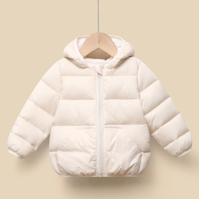 Baby Toddler Lightweight Hooded Cotton Down Jacket - Warm Autumn/Winter Coat