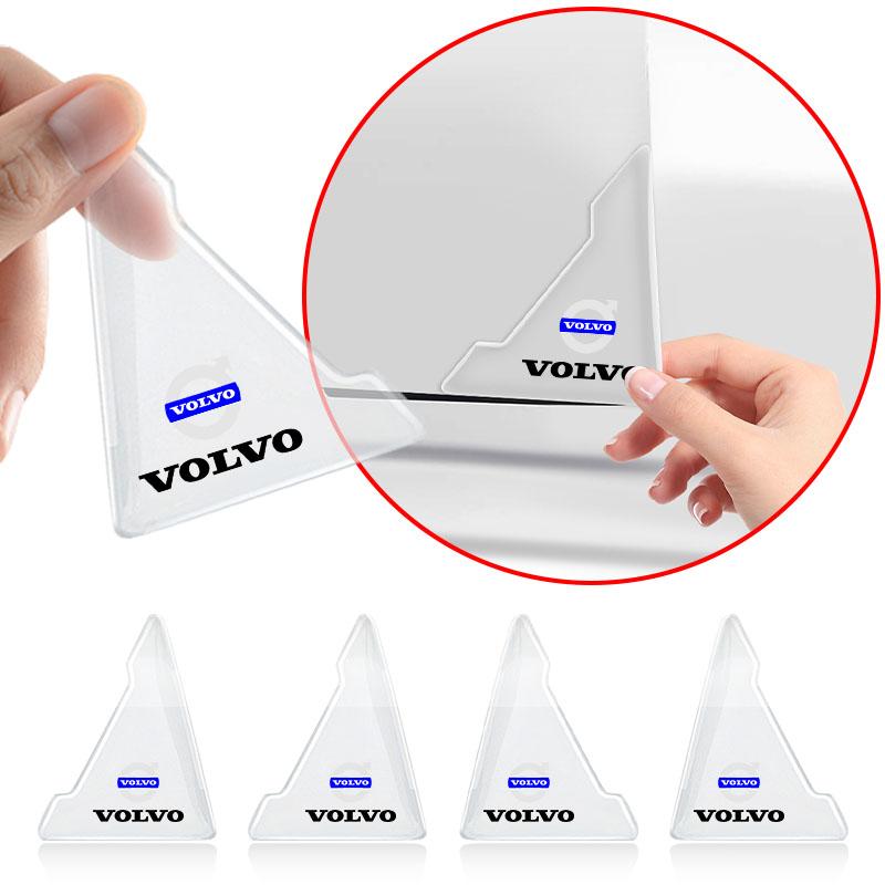 2pcs Silicone Car Door Corner Protector Anti-Collision Scratch Cover For Volvo 240 C70 S40 S50 S60 S70 S80 S90 V40 V50 V60 V90 XC40 XC60 XC90 Truck