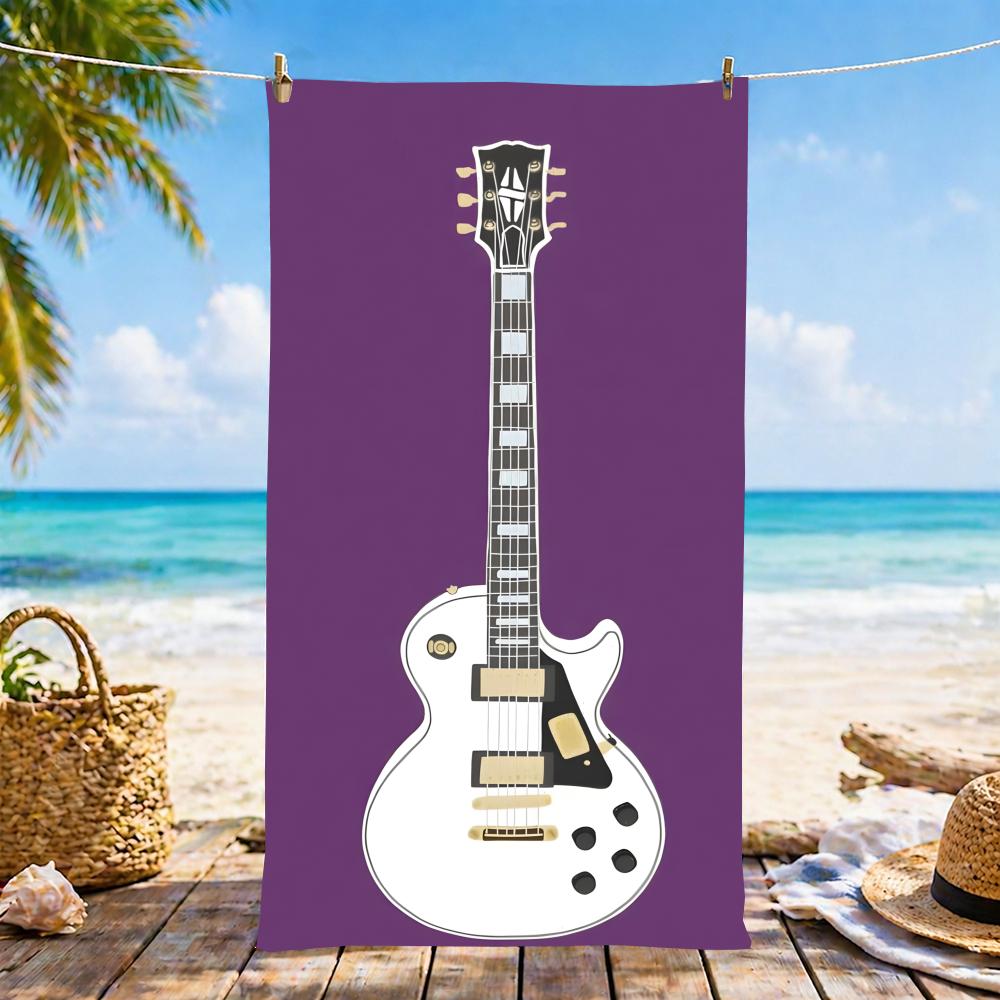 E-Espguitars-S Towel Microfiber Beach Towel, Quick-Dry, Sand-Free, Ultra-Fine Fiber, Super Soft.