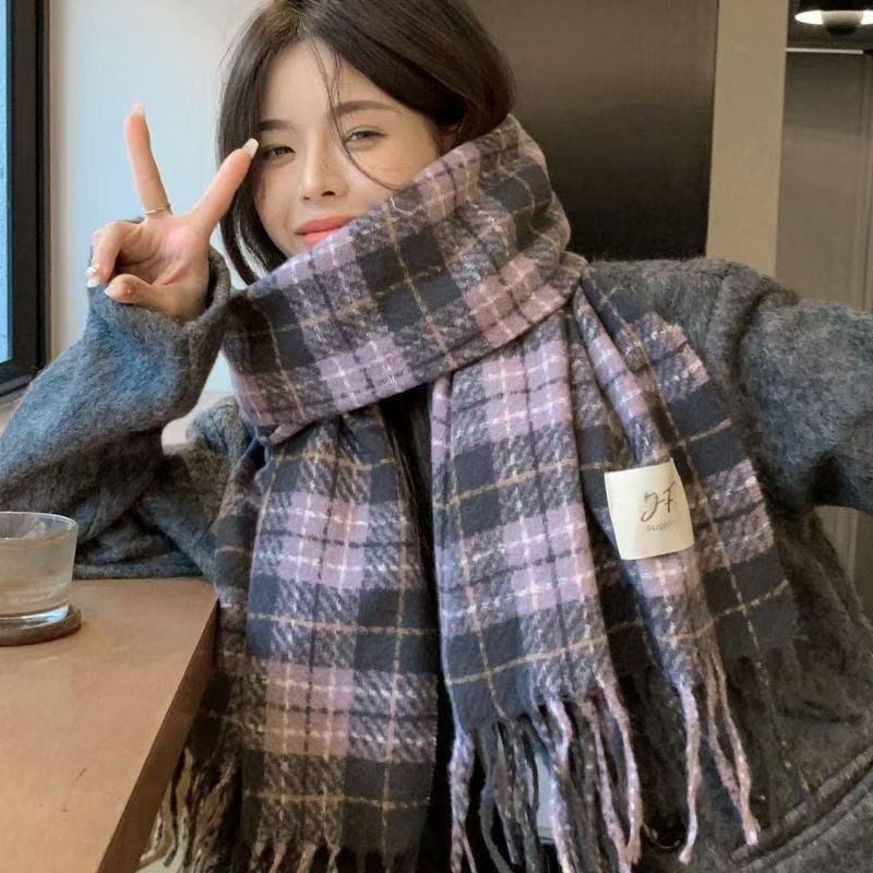 Women's European and American Style Long Fringe Mohair Scarf - Warm Autumn/Winter Shawl & Neck Warmer