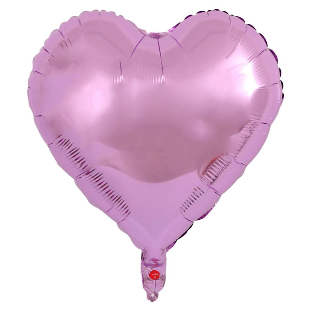 8-Inch Pure Color Heart-aped Aluminum Foil Balloons Baby First Birthday Decoration Children's Birthday Par Scene Decoration