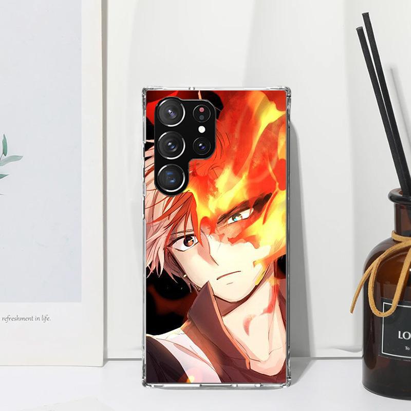 My Hero Todoroki Shoto Phone Case For Samsung Galaxy Note 20 Ultra 10 Plus 9 8 M11 M12 M21 M30S M32 M51 M52 J4 J6 + J8 Art Funda