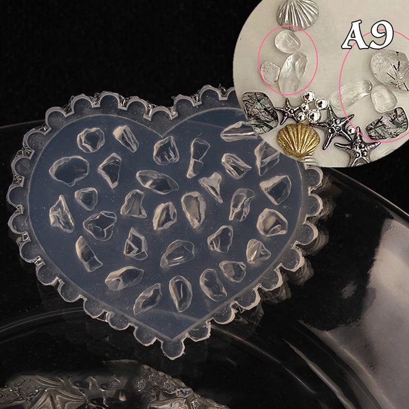 Silikonová forma na modelování nehtů Oceánský styl Mušle Hlemýžď Hvězdice 3D razítkovací destička Šablony na nehty DIY UV gel Manikúrní nástroje Nail Art