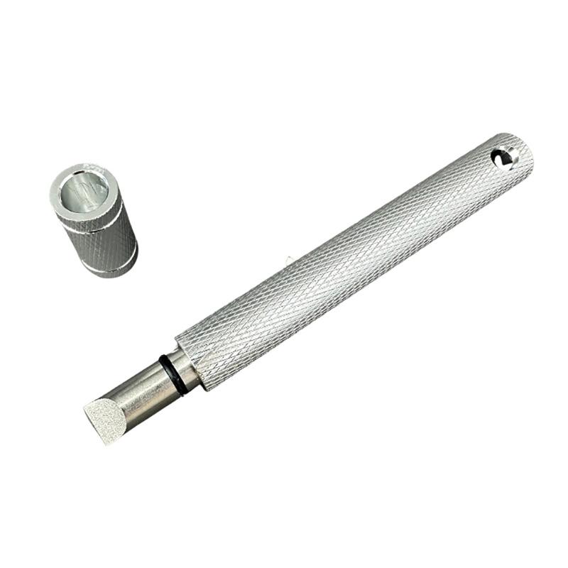 

Golf Club Grooves Cleaner Tool Golf Club Grooving Sharpening Head Wedges Tool for Enhancing Ball Control серебряный