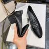 Shoes Female Black Not Tired Feet Thick Heel Soft Sole Silent Professional Flight Attendant Interview Middle Heel Tooling Work Shoes