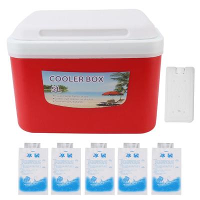 5L Prenosný chladiaci box na inzulín Domáci kempingový prenosný chladič na jedlo Červený
