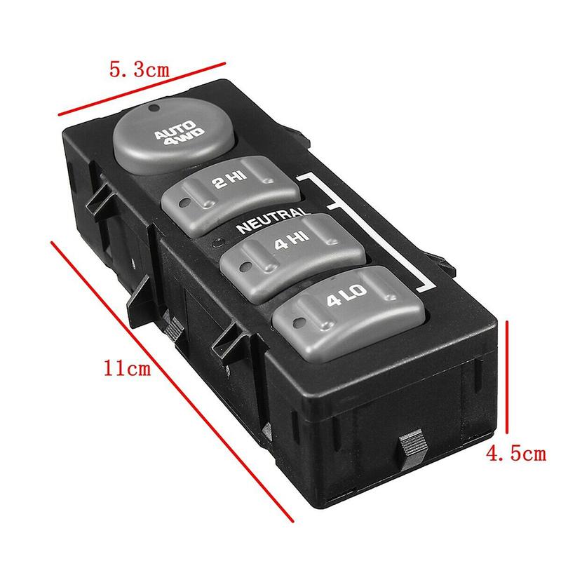 4WD 4x4 Transfer Case Button 4 Wheel Drive Control Switch for Chevrolet Silverado Suburban Tahoe GMC Sierra Yukon 15709327