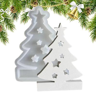 Weihnachtsbaumform Weihnachtsbaum Kerzenhalter Herstellungsform Silikon Gipsformen Resin Kerzenhalterform Ornamentform