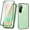 Samsung Galaxy S24 FE Case, Magnetic Dual Glass, Green