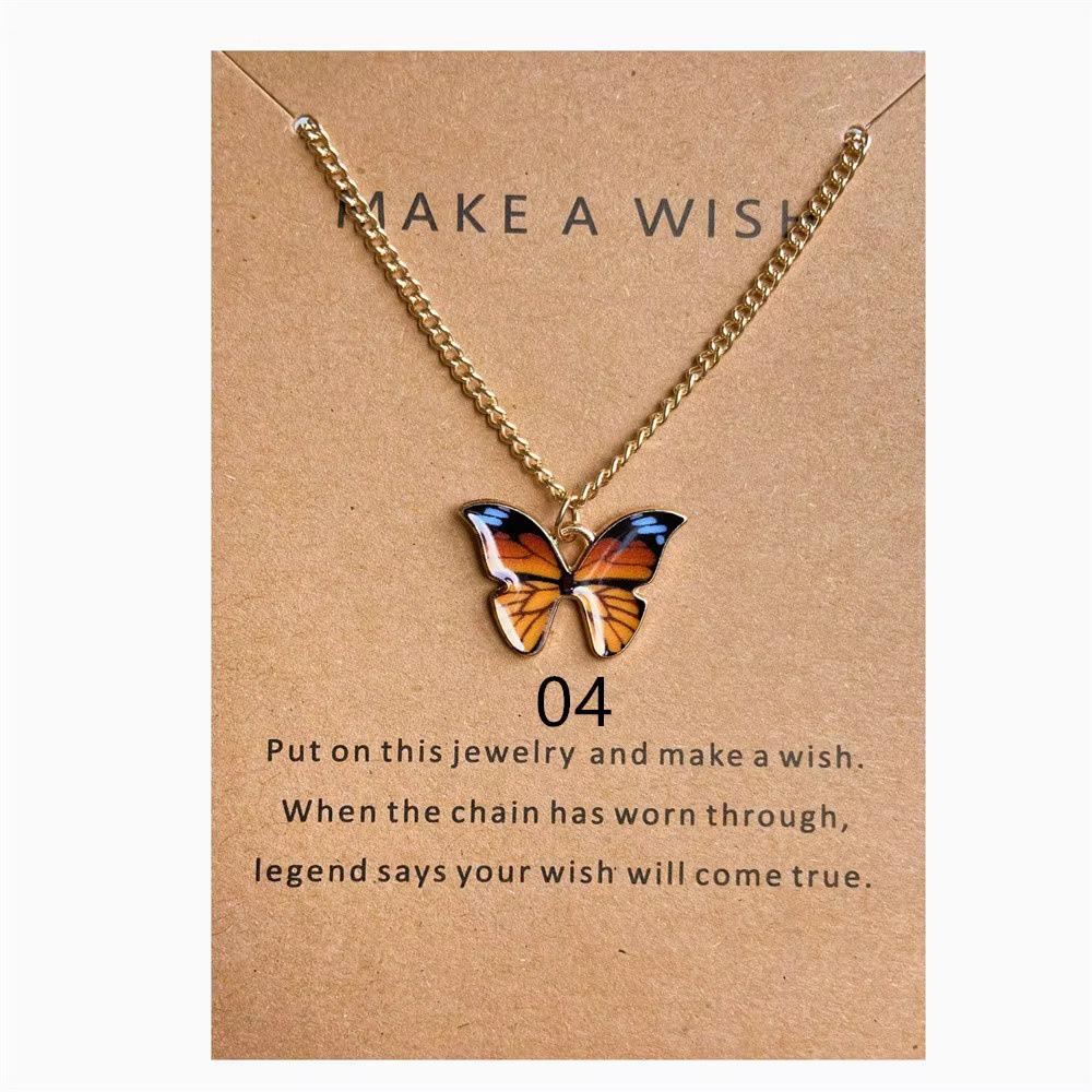 Bohemian Cross-Border Creative Butterfly Wing Pendant Necklace