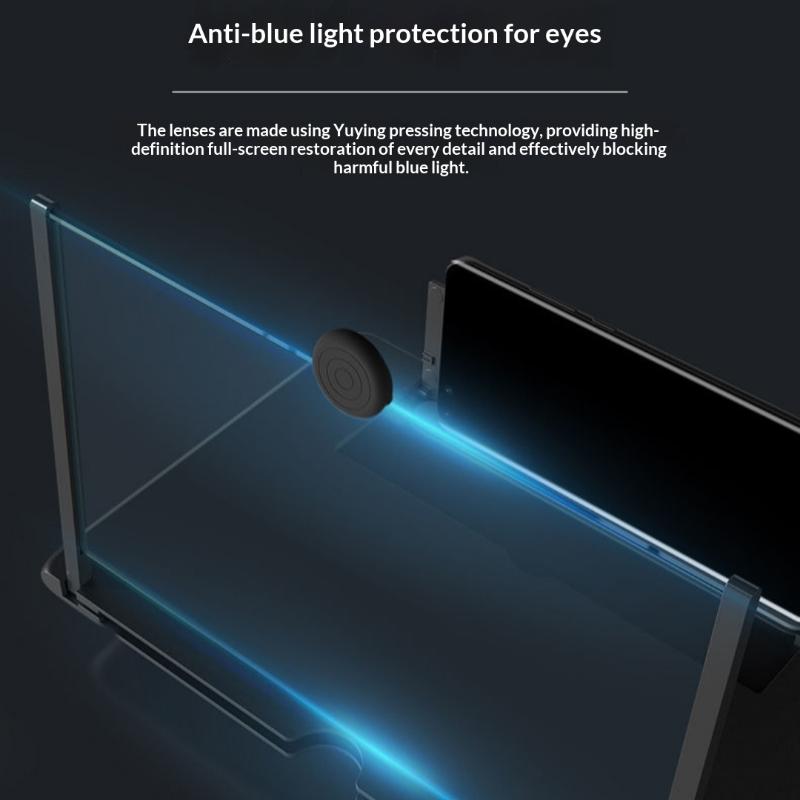 1Pcs 12 Inch Hd Screen Magnifying Glass Multi Functional Mobile Phone Screen Amplifier Anti Blue Light Eye Protection