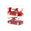 1/18 Benz 300SL Vintage Alloy Luxy Sports Car Model Diecast Metal Classic Retro Vehicles Car Model Sound and Light Childrens Toy Gift