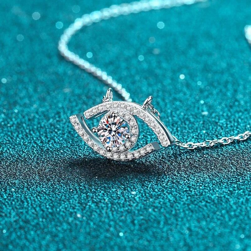 NeeTim Echt Moissanite Anhänger Halskette Für Frauen 925 Sterling Silber Pass Diamant Tester Hochzeit Party Braut Edlen Schmuck Geschenk