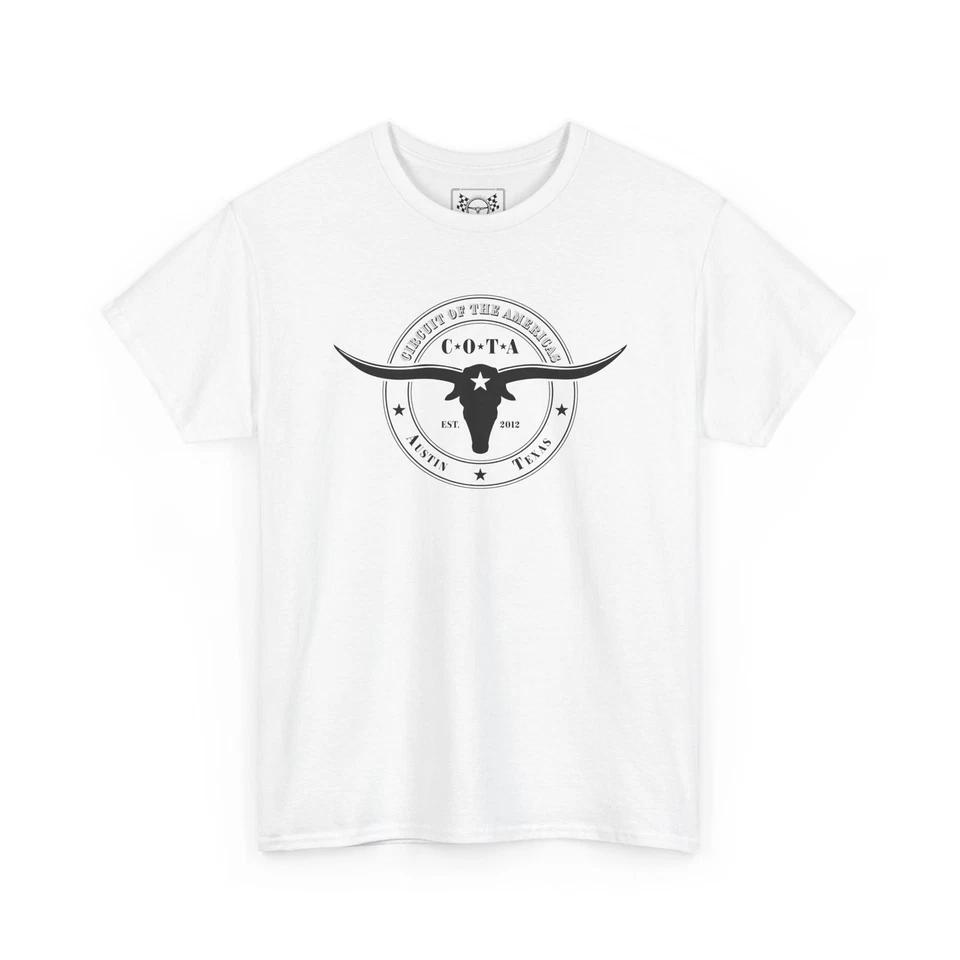Texas US GP Vintage T-Shirt - Longhorn Skull Tee - Formula Racing Fans Best Gift S