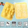 Stampo per Blocchi di Ghiaccio a Forma di Orso Creativo Silicone per Alimenti Scatola per Ghiaccio Domestica Stampo per Ghiaccio a Cartone Animato Operazione di Sformo Facile Viene Fornito con Imbuto
