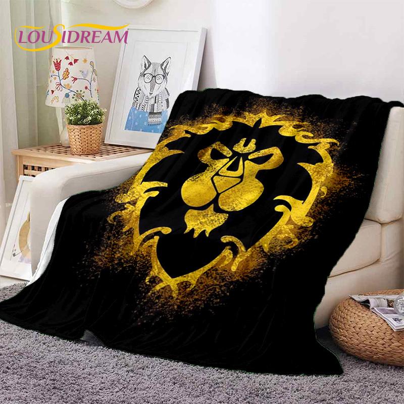 

WOW, World of Warcraft Demon Hunter, Lich King Game 3D Soft Blankets,Throw Blanket for Picnic Beds Sofa Home Bedroom Kids Gifts 75x90cm