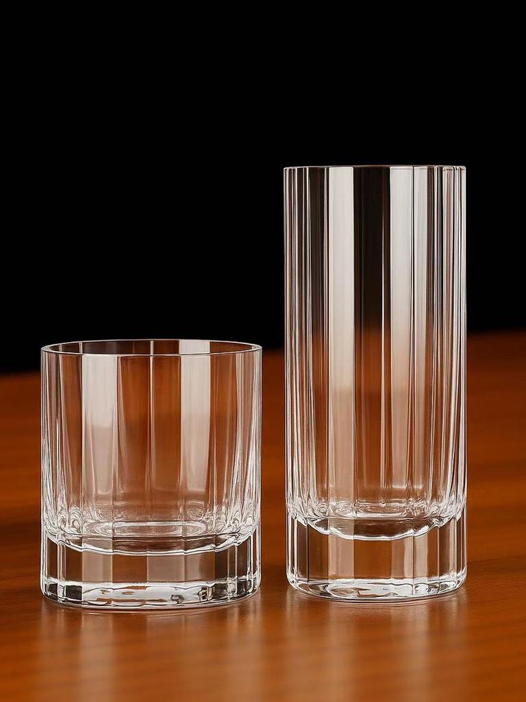 280ml/330ml Lead-free Crystal Handmade Whiskey Cocktail Gin And Tonic Round Ice Ball Glass Barware