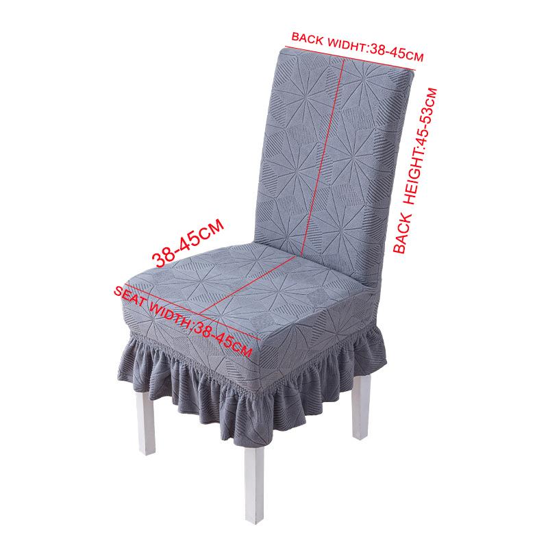 Dining Chair Covers with Skirt, Chair Covers for Dining Room, Durable Washable High Elastic Stretchable, Easy Fit Universal Furniture Protector