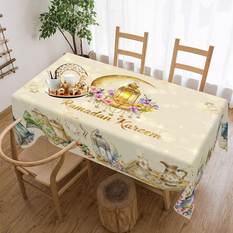 Ramadan Decor Tablecloth EID Mubarak Decor For Home 2026 Ramadan Kareem Islamic Muslim Party Eid Al Adha Gifts Happy Eid Al Fitr