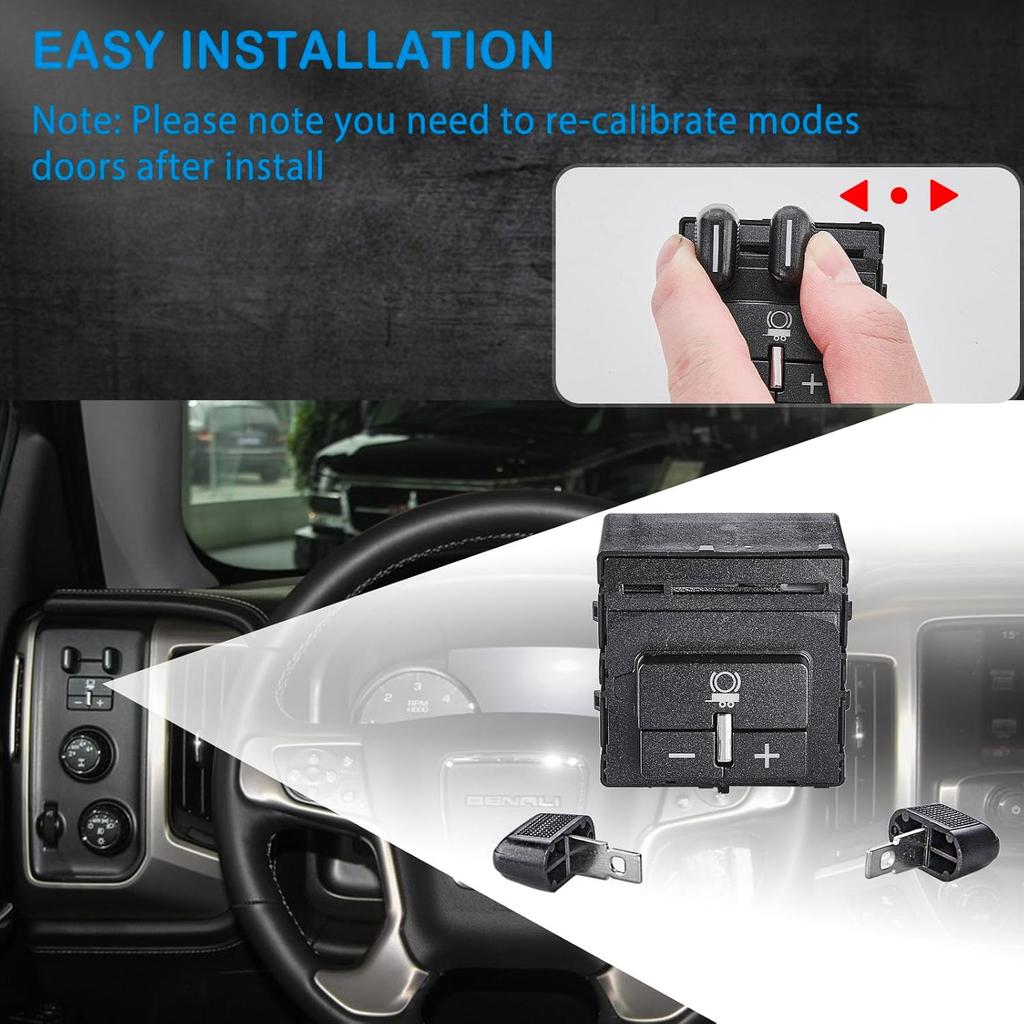 Trailer Brake Control Switch Compatible With GMC And Chevy Vehicles 2014- Colorado, Silverado 1500, Suburban, Canyon, Tahoe, Sierra 2500, Yukon OE#