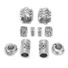 10 szt. Koraliki do brody Viking Antique Dreadlock Tube Koraliki wisiorki do ozdób do włosów