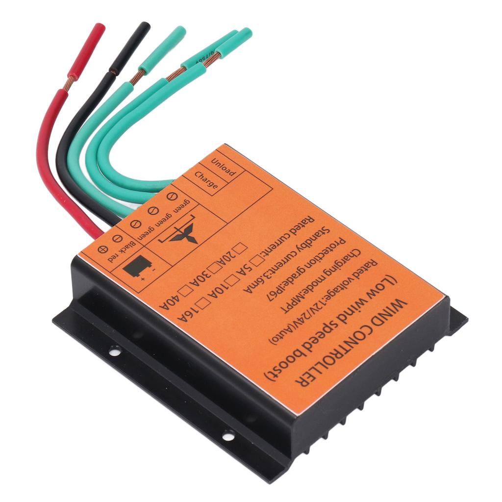 Ελεγκτής Ανεμογεννήτριας 12V 24V 300W‑1000W Τύπου Step Up MPPT PWM Ελεγκτής Φόρτισης Ανέμου 16A