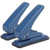 2pcs Hole Puncher Single Navy Blue Leverage Structure Punching Tool for Office Home School