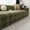 Convenient All in one All in one Non slip Anti cat Scratch Universal Sofa Cover Jacquard Velvet Solid Color Straight Row Sofa Protective Cover