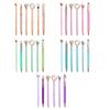 6Pcs Smooth Writing Oil Pen for Office School Students Writing Gift 0.5mm Medium Point Plastic Ball Pen Ballpoint Pen