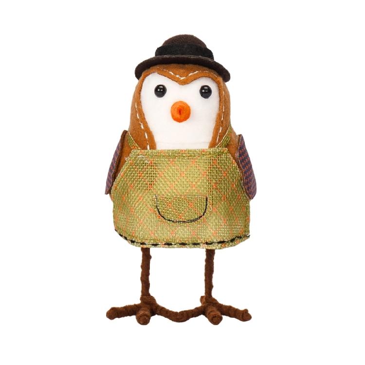 

Eye Catching Handmade Bird Adornment Multipurpose Bird Statue Accent for Thanksgiving Harvest Seasonal Display