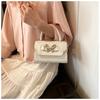 Small Vintage Shoulder Bag For Women 2024 Spring New Casual Butterfly Knot Street Fashion Crossbody Bag