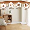 Self-Adhesive Waist Line Wallpaper PVC Skirting Line Home Decor Baseboard Molding Trim  Living Room