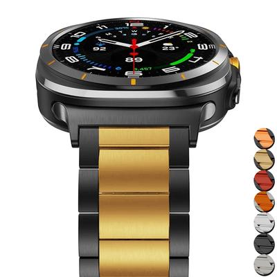 Lückenloses Edelstahlarmband für Samsung Ultra Watch 47mm Titan Orange Metallarmbänder für SAMSUNG Galaxy ULTRA 7 47mm Armband