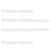 Chinese Traditional Button Sewing Crafted Buttons Sew On for Handcraft Cheongsam Embellishment White