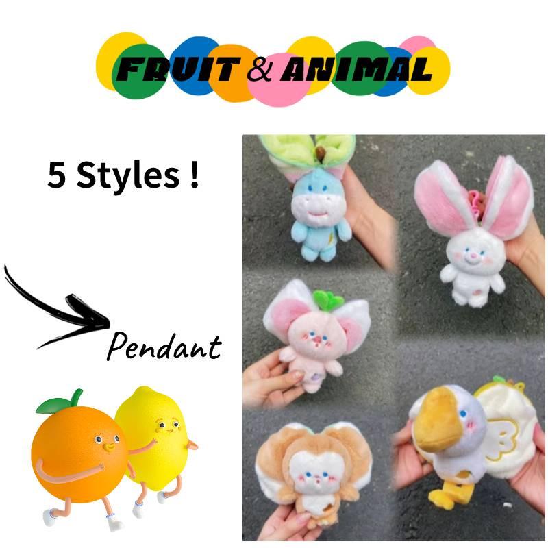 Cute And Soft Plush Fruit And Animal Keychain Charms For All Ages