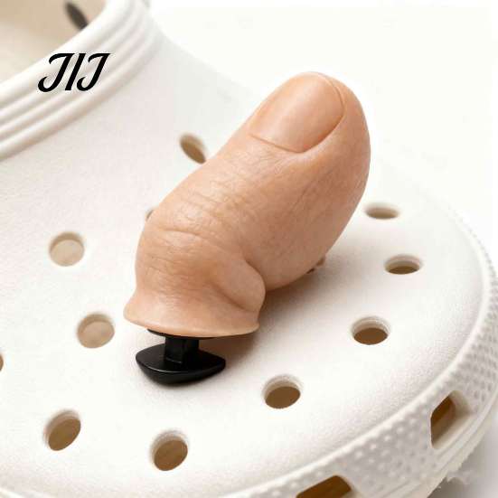 Niche Birthday Gifts for Friends Funny Fake Toes Shoe Charms Crocs, Unique Gag And Family, Creative Crocs Decoration Fun 3D Accessories Adults