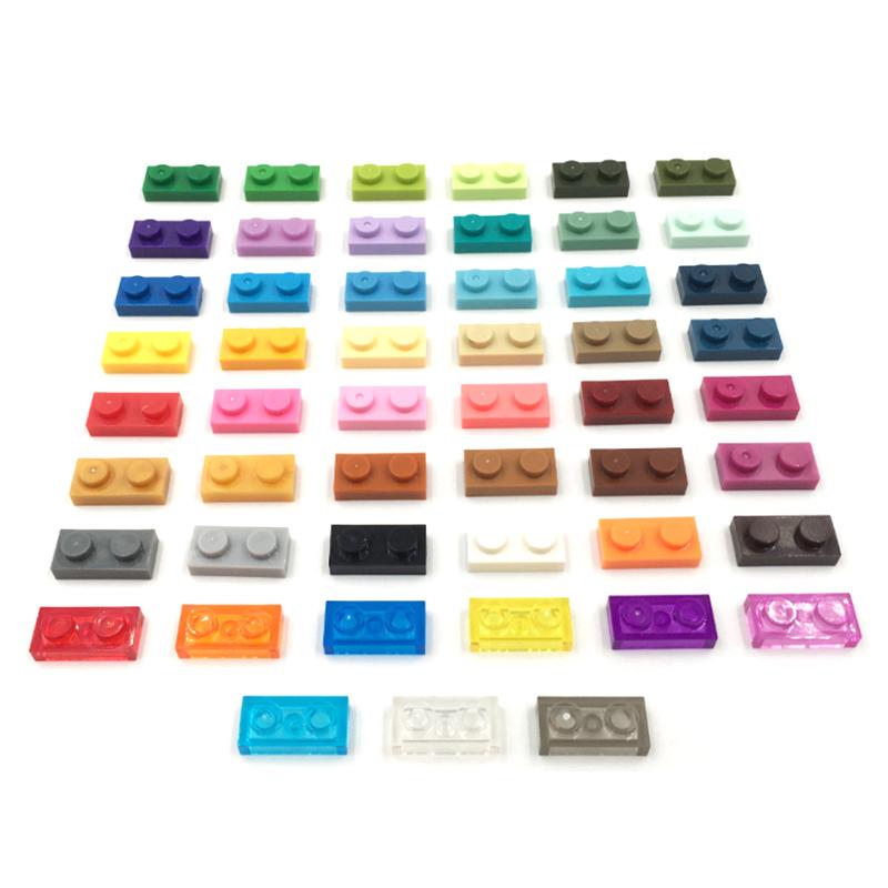 Professional Fishing Unisex 150Pcs Assembles Particles Plate 1X2 Building Blocks Bricks Transparent Color Part Diy Educational Toy Gift Compatible With 3023