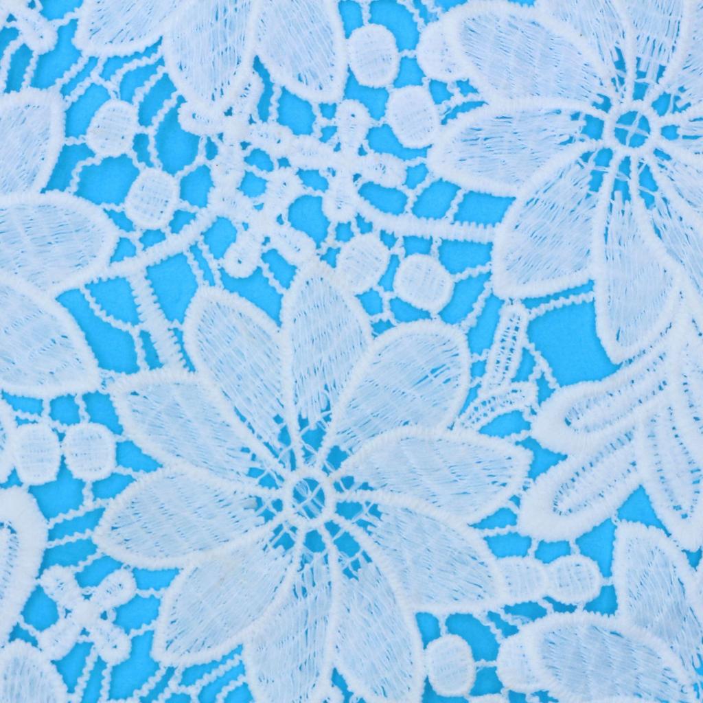 Full Embroidery Milk Silk Fabric Water Soluble Lace Lace Fashion Skirt Accessories Computer Embroidery