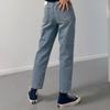 New Arrivals Open Run High Waist Straight Denim Pants Semi Baggy 9 Minutes