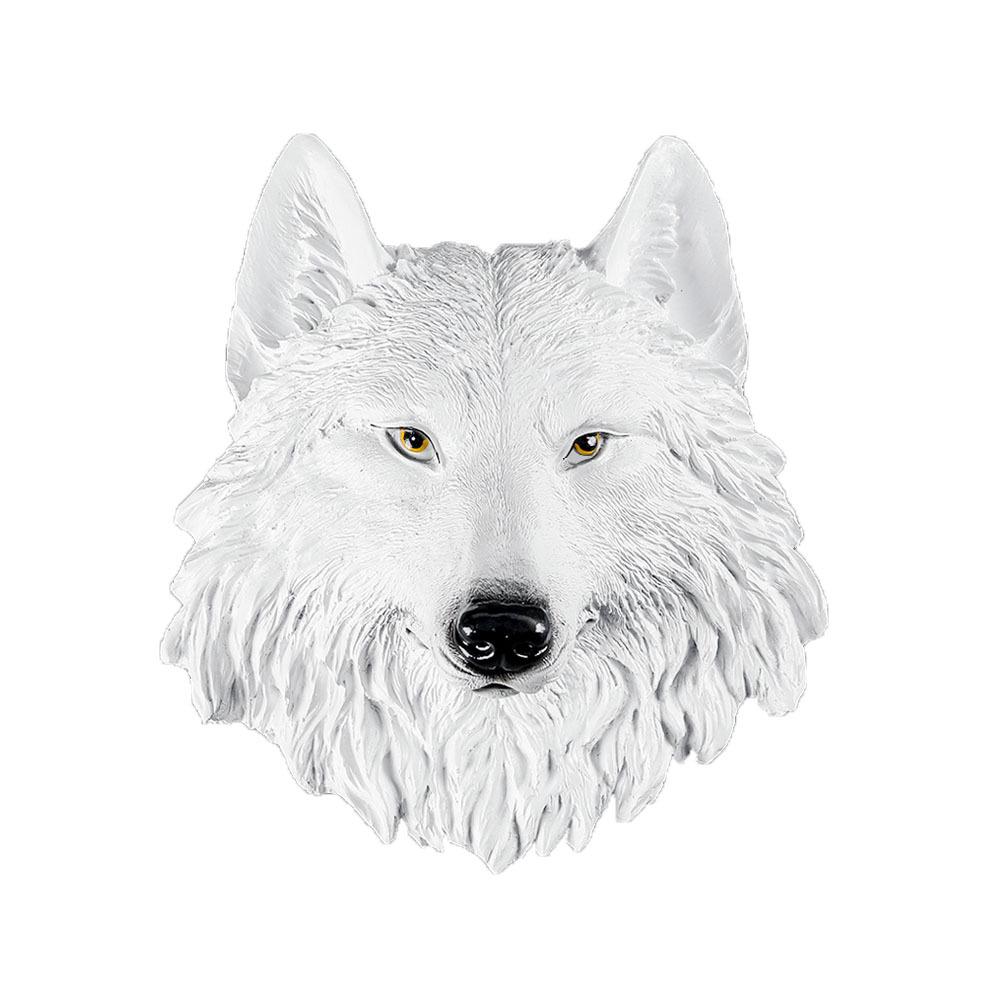 Industrial Retro White Animal Head Wall Ornament for Decorations