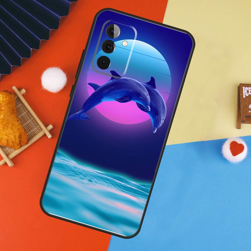 Dolphin Case For Samsung Galaxy A54 A34 A14 A55 A35 A33 A53 A13 A23 A17 A06 A16 A56 A36 A52 A32 A15