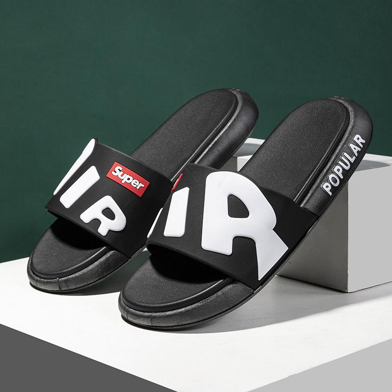 New slippers men's summer couple outer wear thick-soled non-slip and wear-resistant student fashion cool slippers women's shoes
