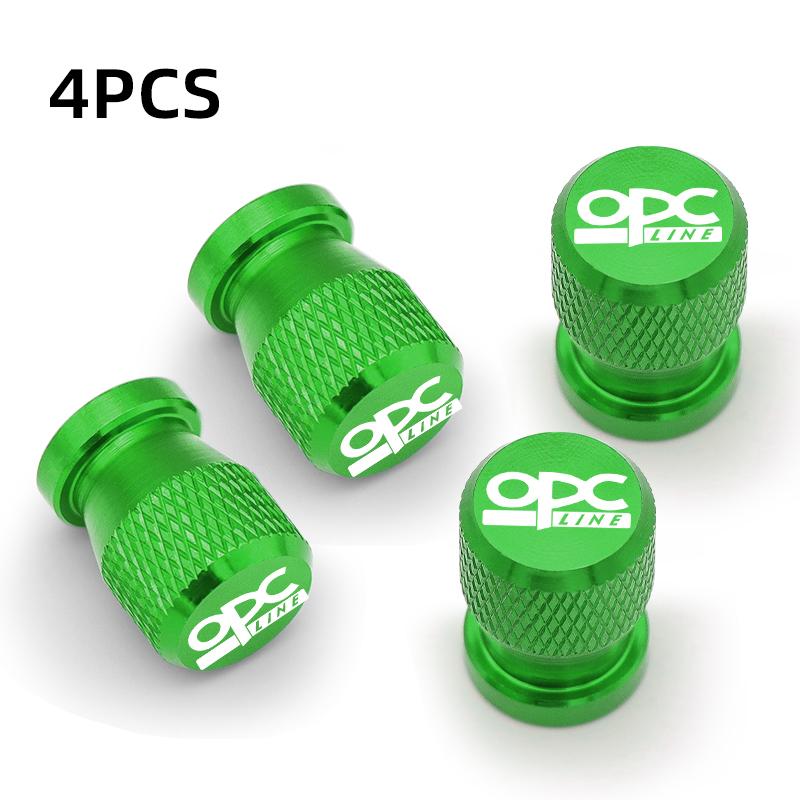 Car Styling OPC Line Wheel Tire Valve Caps Tyre Stem Covers Airdust Waterproof For Opel Antara Astra Insignia Corsa Mokka Vectra