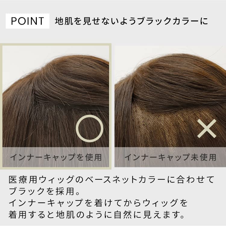 AQUADOLL Perucă Calotă Interioară cu Caracteristică Anti-Alunecare, Mărime Unică Potrivită Majorității (wgn024)